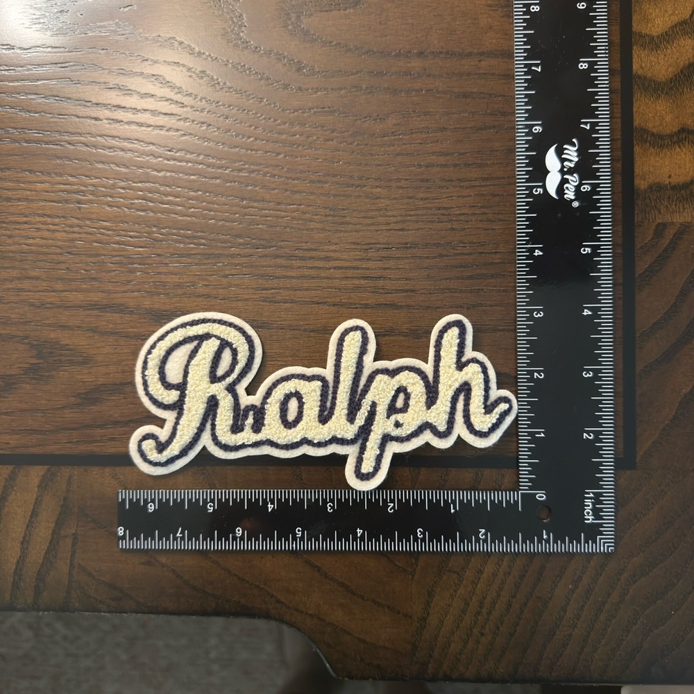 Polo by Ralph Lauren Cream and Blue Patch